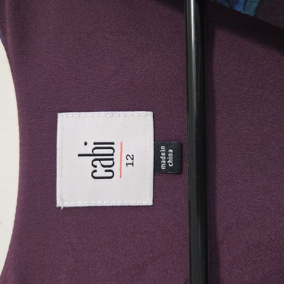 Cabi Treasure Dark Purple and Blue Midi Dress - Picture 5 of 10